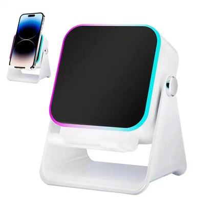 5-in-1 Wireless Bluetooth Speaker - Phone Stand, Stereo Sound & RGB Ambient Light