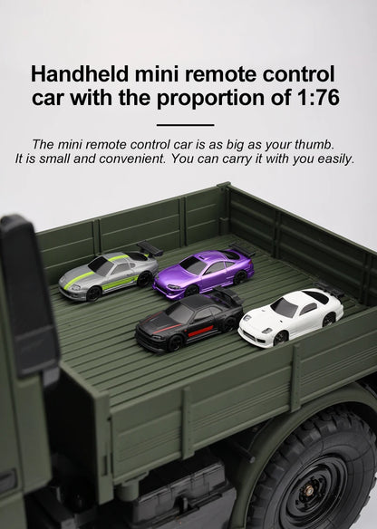 Turbo Racing 1:76 RC Drift Car | C64/C72/C73/C74 with Gyro & Full Remote Control for Kids & Adults