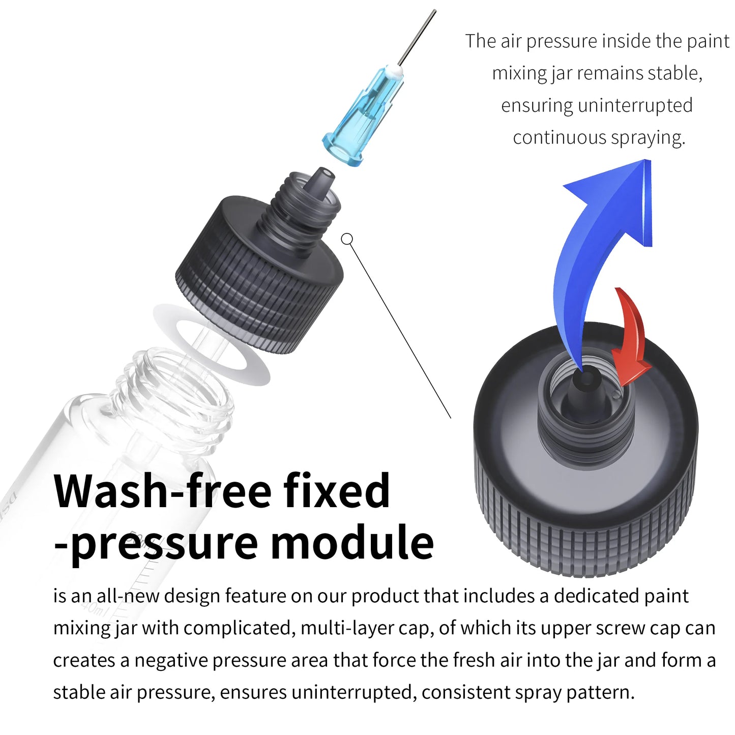 DSPIAE PT-AB Wash-Free Airbrush Set with Marker Rack – Quick Paint Change Tool for Gundam Models, Scale Model Painting & DIY Hobby Craft Tools