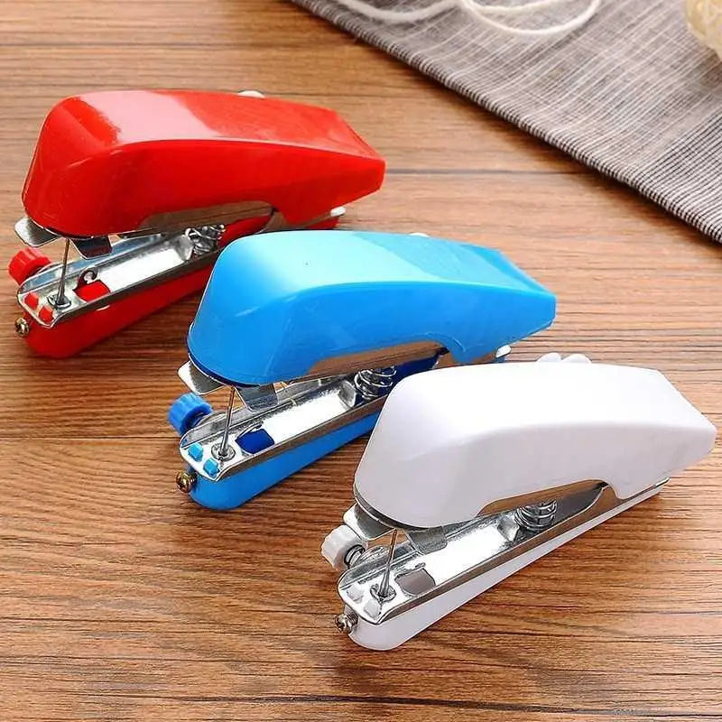 Portable Mini Handheld Sewing Machine - Compact Manual Pocket Sewing Tool for Home, Travel & Outdoor Use
