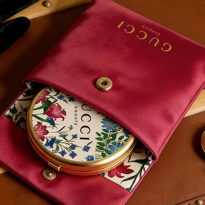 Gucci Classic Floral Pattern - Compact Portable Makeup Hand Mirror