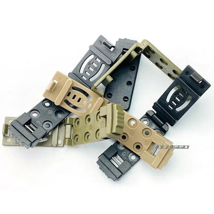 KYDEX Scabbard Waist Clip Knife Sheath - Utility EDC Holster with Belt Buckle for Camping & Mag Pouches