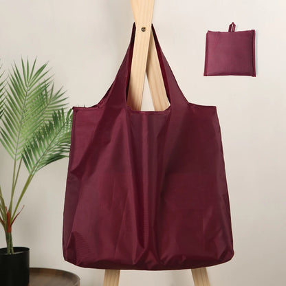 Eco-Friendly Reusable Shopping Bag — Foldable Shoulder Grocery & Market Tote for Supermarket and Everyday Use
