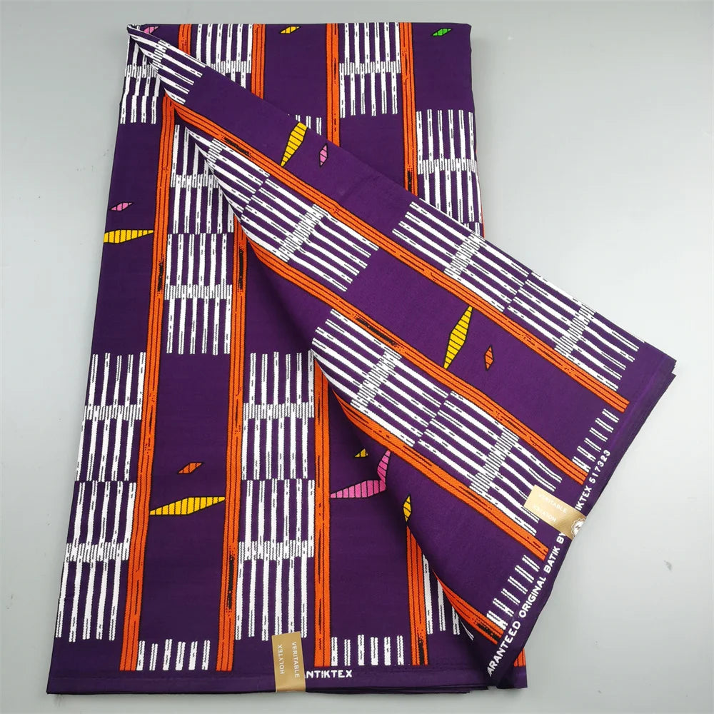 African Ankara Wax Print Fabric - 100% Cotton Nigerian Designer Pagne for Sewing, Party Dresses & DIY Patchwork