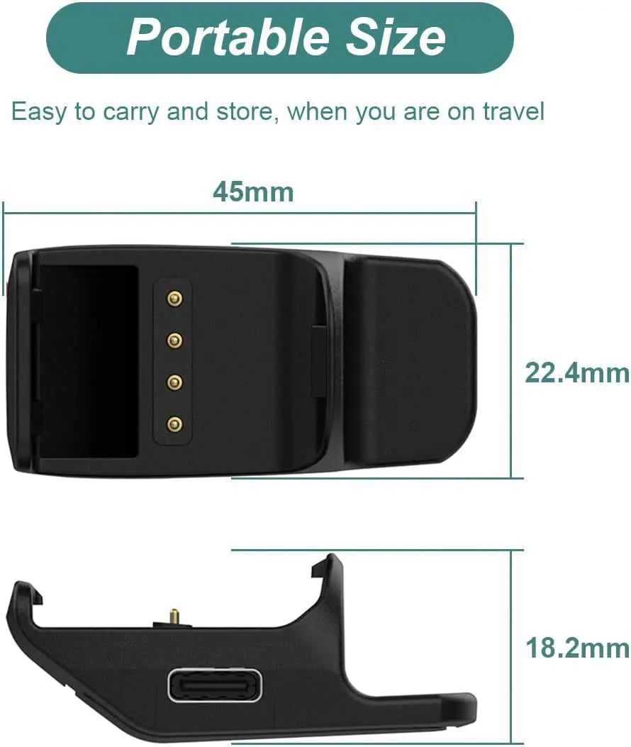 Garmin Pet Tracking Collar Type-C Charging Dock - 5-Pin Charging Base for PT10, TB10, TT15, T5 Mini & PT6