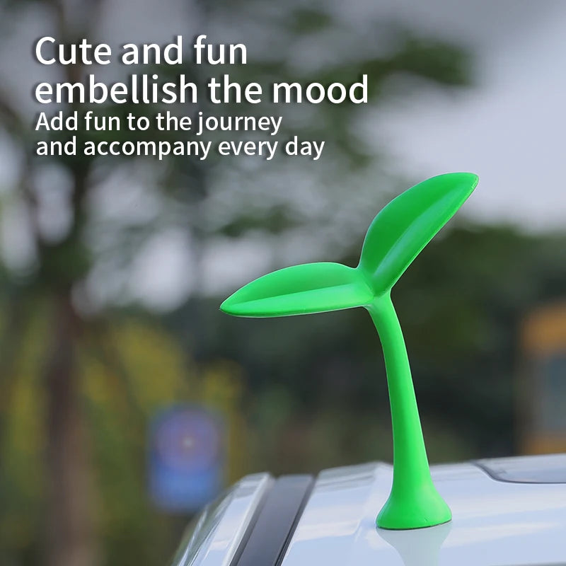 3D Car Roof Ornaments - Cute Bean Sprout Flower Bud Tentacle Exterior Decorative Stickers