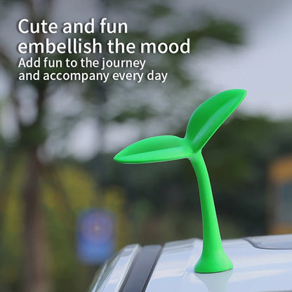 3D Car Roof Ornaments - Cute Bean Sprout Flower Bud Tentacle Exterior Decorative Stickers