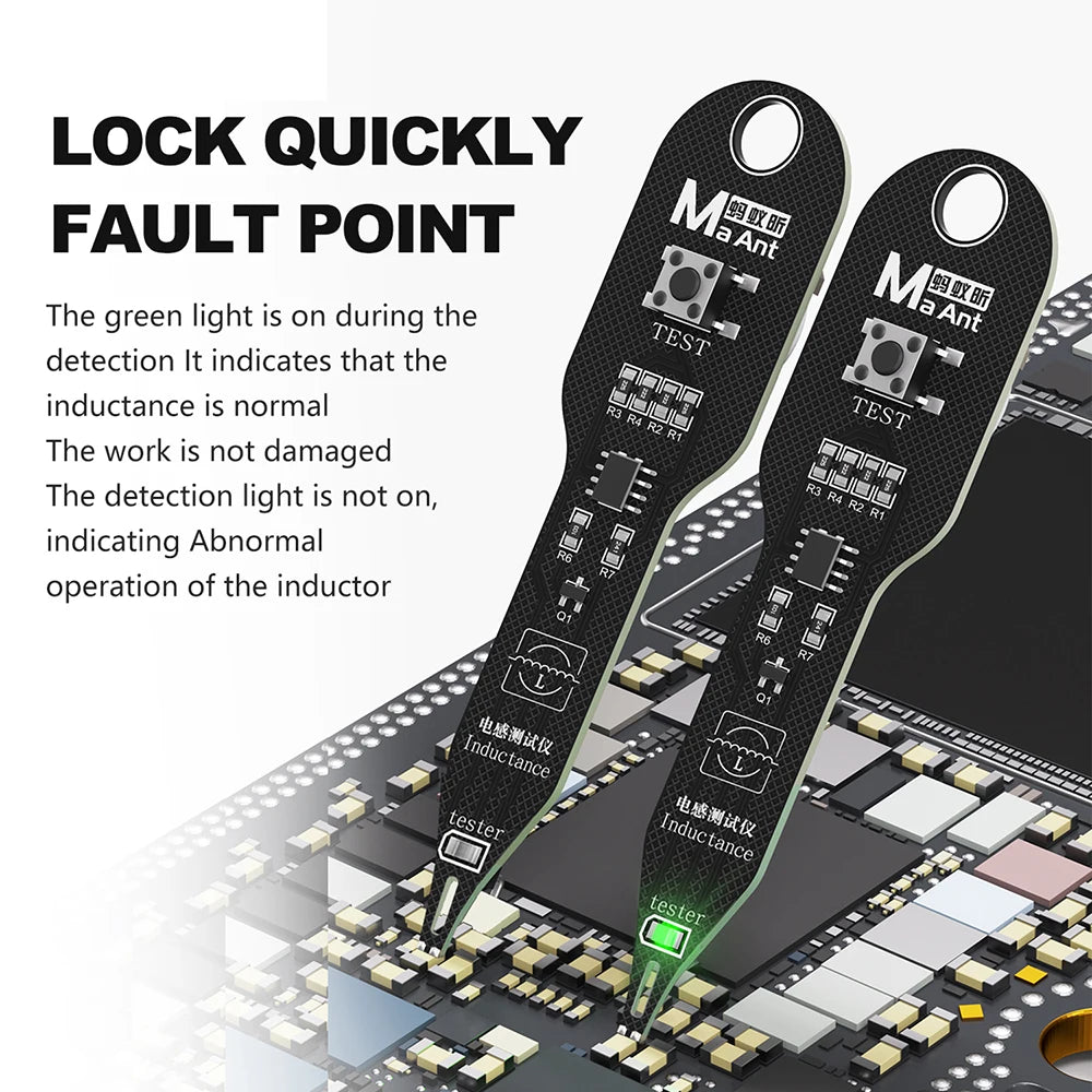 M093 Inductance Tester – Motherboard Coil & Inductor Detector Repair Tool for Quick Electromagnetic Fault Checking on PC Boards