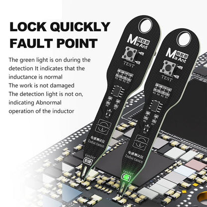 M093 Inductance Tester – Motherboard Coil & Inductor Detector Repair Tool for Quick Electromagnetic Fault Checking on PC Boards