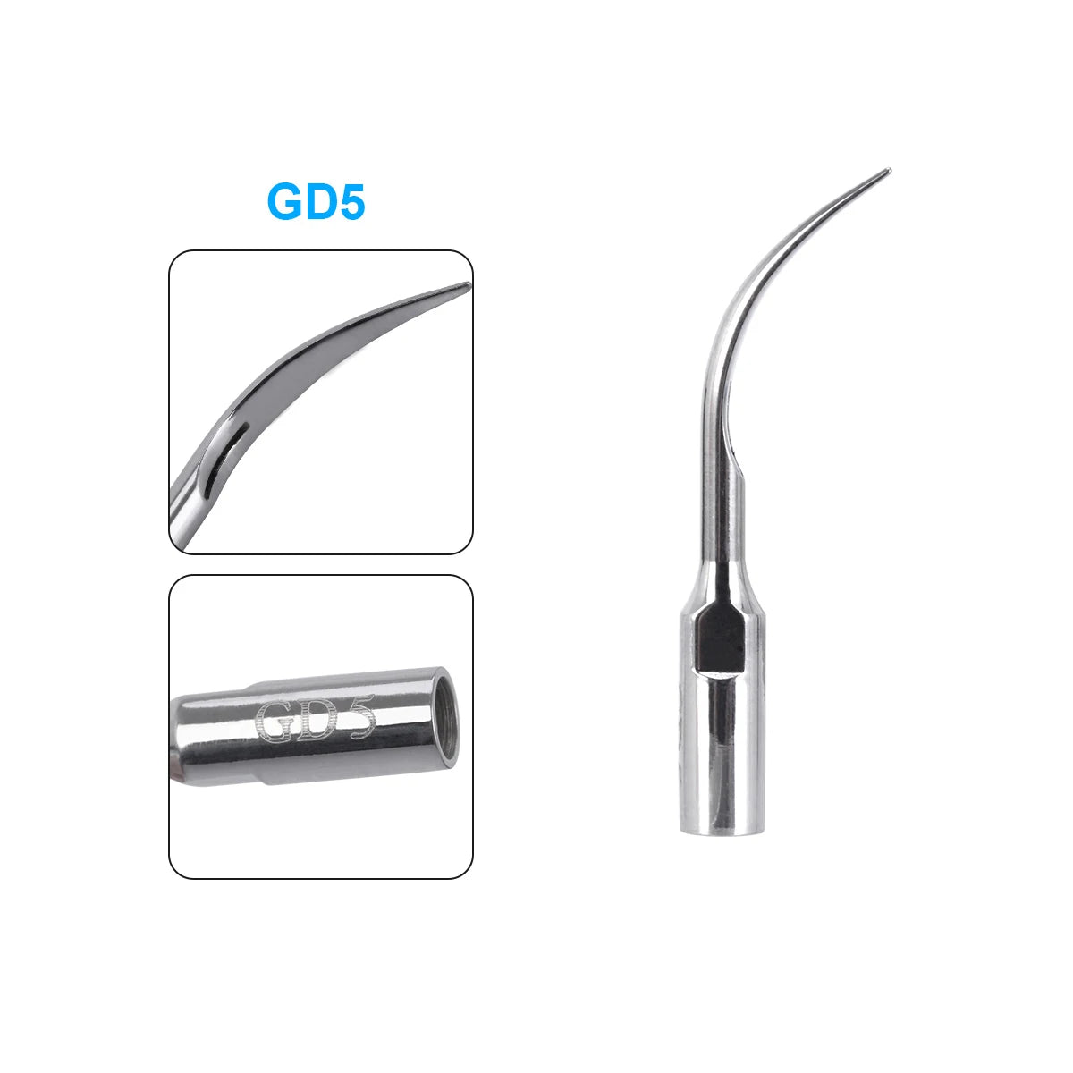 AZDENT 5pcs Dental Scaler Tips – Compatible with EMS, WOODPECKER, SATELEC, DTE, NSK Ultrasonic Scalers