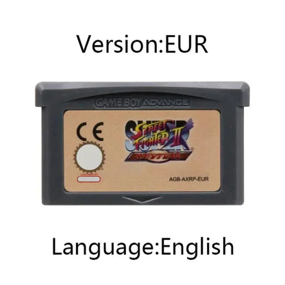 Super Street Fighter II GBA Game Cartridge – 32-bit Retro Console Game Card, English Version for DS/NDSL (USA/EU Edition)