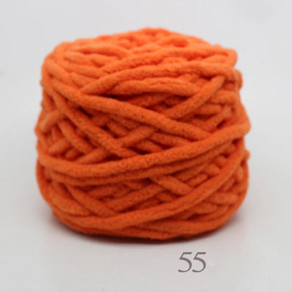 3PCS 300g Soft Chenille Knitting Yarn – Thick Ice Strip Cotton Wool Yarn for DIY Handmade Blankets, Scarves & Craft Projects