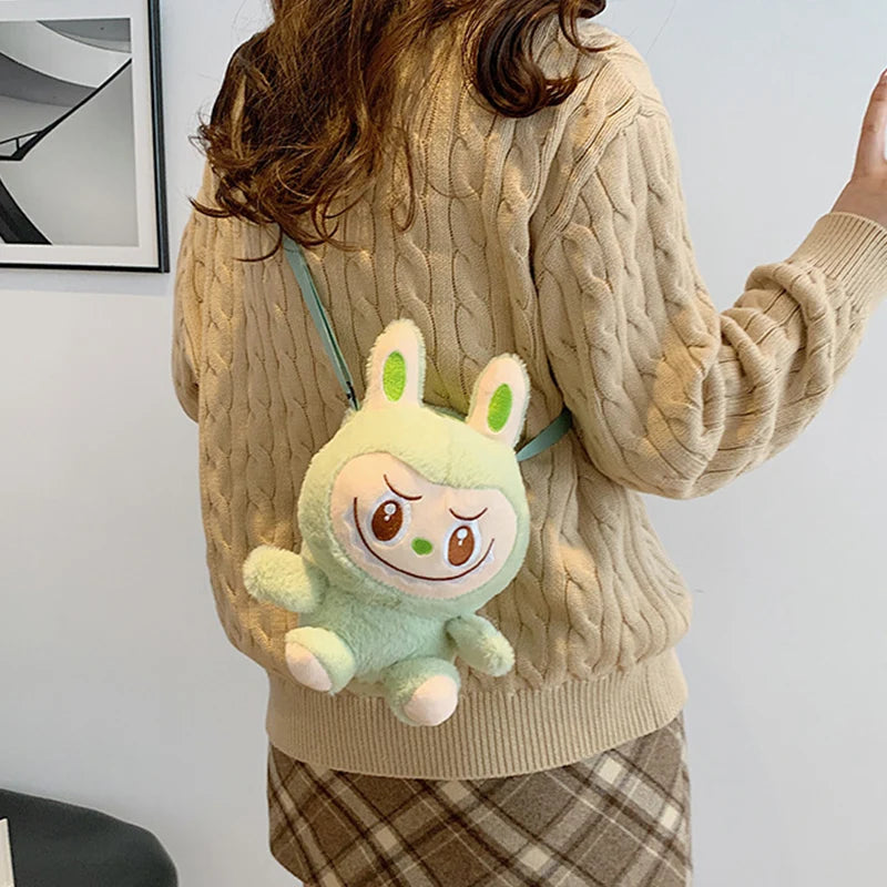 Fashion Cute Plush Doll Crossbody Bag — Multifunctional Phone Pouch & Toy, Versatile Birthday Gift for Girls