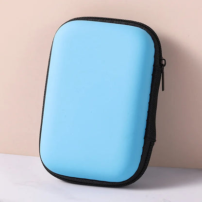 Portable Travel Cable Organizer Bag – Zipper Storage Case for Earphones & Electronic Accessories