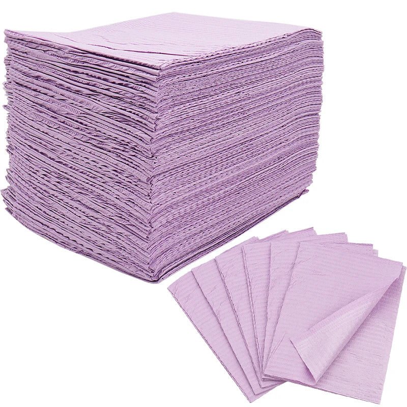 125PCS Disposable Tattoo & Nail Table Covers – Waterproof Cotton Plush Paper Pad for DIY Nail Art & Beauty Tools