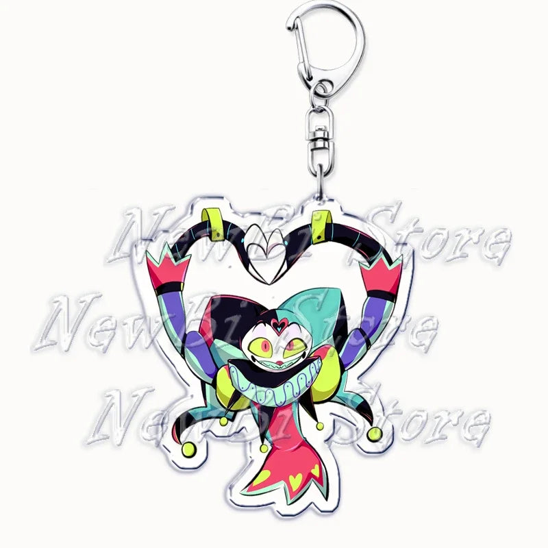 Helluva Blitzo Anime Keychain – Boss Pendant Bag Accessory & Fan Gift Keyring Jewelry