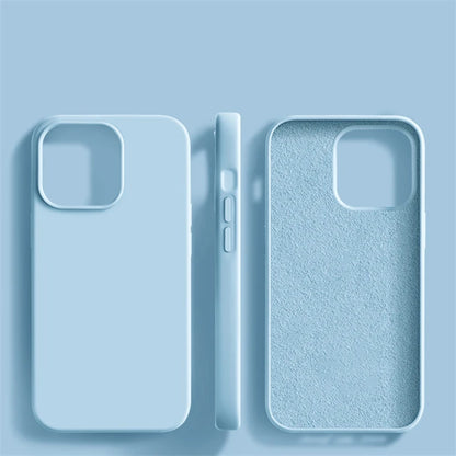 Original Liquid Silicone iPhone Case - Shockproof Soft Back Cover for iPhone 15, 14, 13, 12, 11 Pro Max & More
