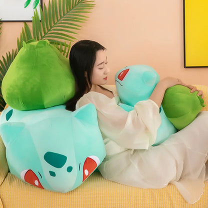 45cm Pokemon Bulbasaur Plush Toy – Soft Stuffed Anime Doll & Kawaii Throw Pillow, Birthday Gift for Boys & Girls