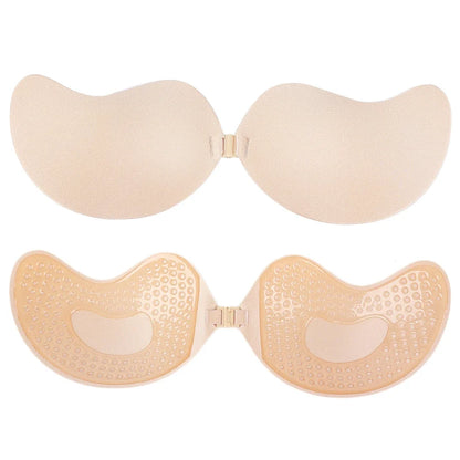 Large Size Reusable Nipple Cover Stickers – Silicone Push-Up Bra Pads for A-D Cup Strapless Lingerie & Wedding Wear