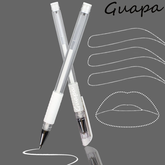 2PCS Eyebrow Marker Pen Set - Microblading Scribe Tools for Permanent Makeup, Tattoo Mapping & Beauty Preparation