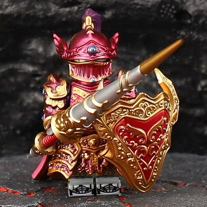 Lich King Medieval Round Table Knights Building Block Set – Sir Kay & Gaheris Anime Action Figure Collectible Toy