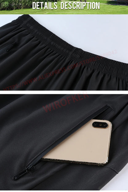 Men's Quick-Dry Running Shorts – Knee-Length Casual Fitness & Gym Training Shorts 2022