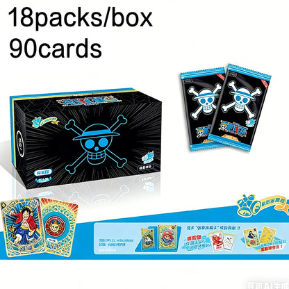 Bandai One Piece Anime Booster Box - Collectible Luffy, Zoro & Ace Trading Cards for Anime Fans and Card Collectors