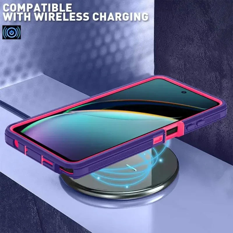 Ott Defender Series Case for Moto G – Anti-Drop Cover with Box & Clip for Stylus, Power, Play 4/5G (2023-2025), G04/24/13/23, E13/20/30/40