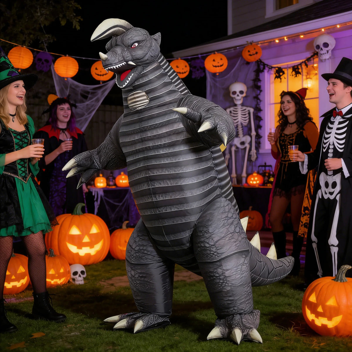 Monster Inflatable Costume - Adult Mascot Character Suit for Halloween, Birthday Parties, Parades & Events