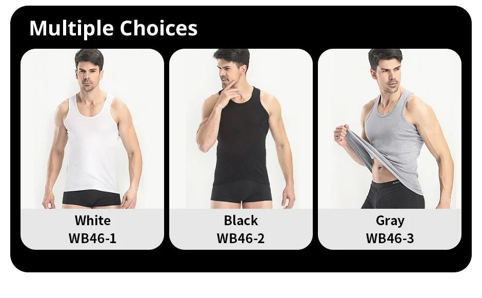 Men's Thin Cotton Vest – Solid Color, Slim Fit Sleeveless Shirt for Casual Wear, Fitness & All-Season Comfort