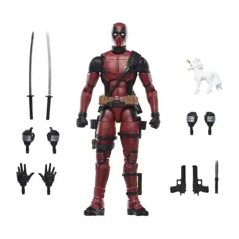 Deadpool X-Men Action Figure - Wade Wilson Jointed Collectible Model Toy for Display & Gift