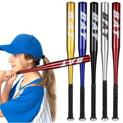 51cm Aluminum Alloy Baseball Bat – Thickened Bat for Youth Training, Outdoor Sports, Home & Car Defense