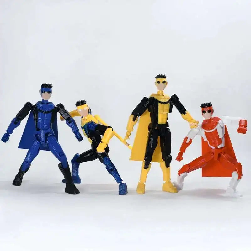 3D Printed Invincible Anime Action Figures – Multi-Jointed Superhero Model Toys & Gifts