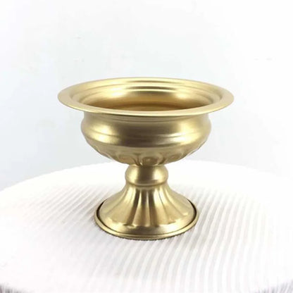 Metal Flower Vase & Candle Holder — Table Centerpiece for Wedding, Anniversary, Party & Hanging Decorations