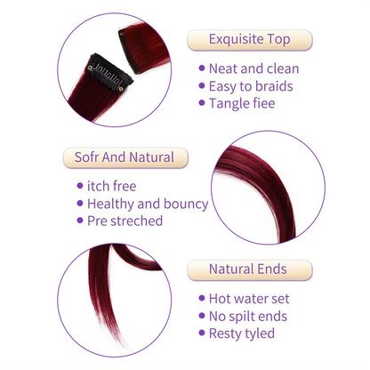 5PCS Long Straight Clip-In Hair Extensions - Synthetic Hairpieces for Women, Cosplay & Parties