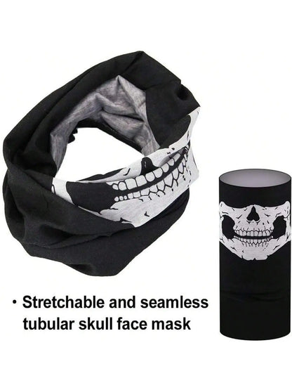 Breathable Skull Mask Balaclava - Seamless Headwear Scarf for Protection and Comfort