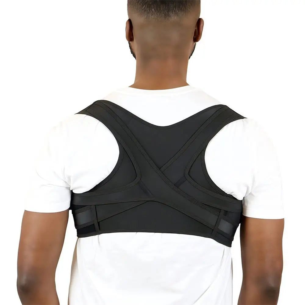 Adjustable Posture Corrector Back Brace – Breathable Upper Back, Neck & Shoulder Support for Clavicle & Lumbar Pain Relief