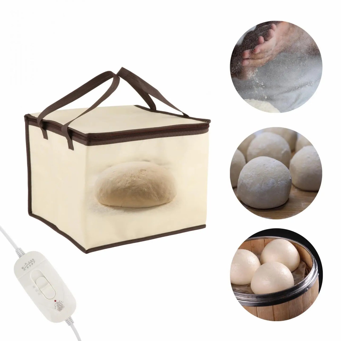 Bread Proofer Box with Warming Mat – 9-Level Adjustable Sourdough Starter Warmer for Baking, Yogurt & Cheese Fermentation
