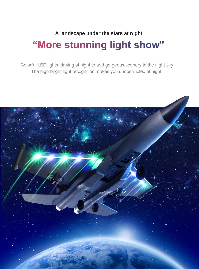 G1 Drone Glider RC Aircraft – 3-Channel Electric Foam Airplane for Beginners & Professionals, Remote Control Hand-Throwing Plane