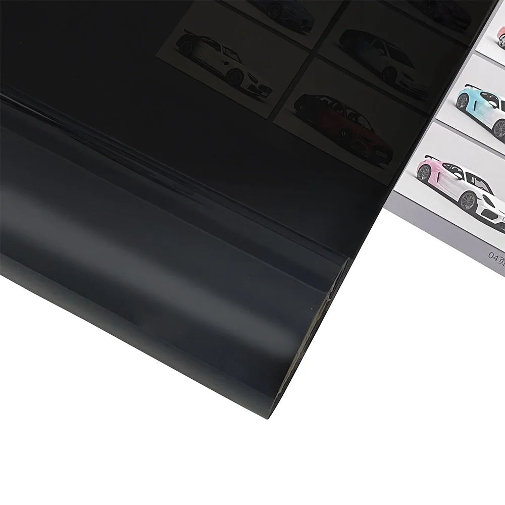 30x200cm Car Headlight & Taillight Tint Stickers – Waterproof Smoke Black Fog Light Film