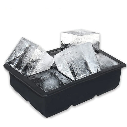 Large Silicone Ice Cube Tray — 4/6/8/15 Grid Mold for Bar, Pub, DIY Ice Blocks
