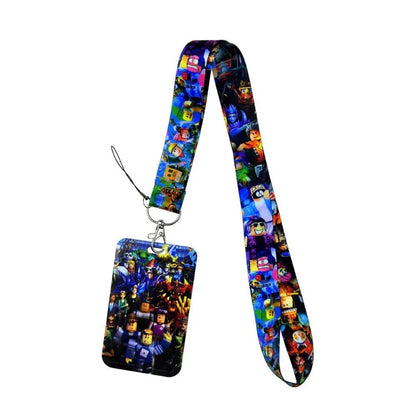 Roblox Mobile Phone Lanyard – Card Holder Key Accessory, Student Bus Card Anti-Loss Hard Shell Case, Decorative Item