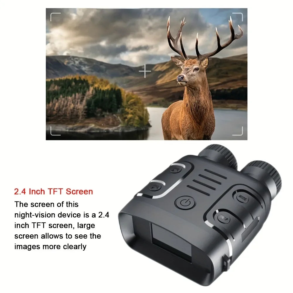 1080P Binocular Infrared Night Vision Device – 5X Digital Zoom for Day/Night Use, Photo and Video – Ideal for Hunting and Boating