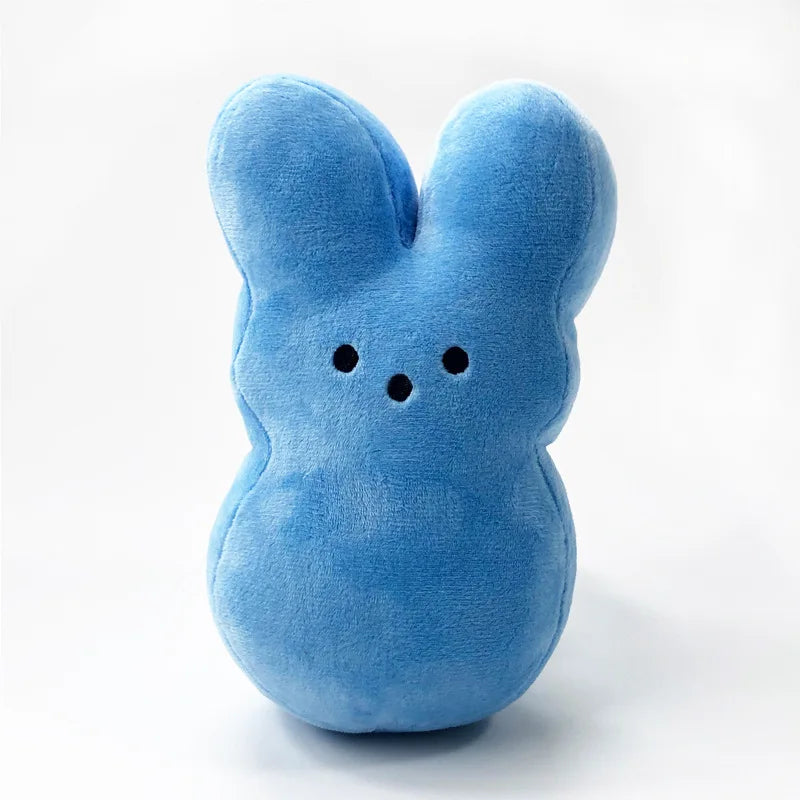 15cm Peep Bunny Plush Toy – Soft Stuffed Rabbit Doll with Star Carrot for Easter & Room Decor Gift