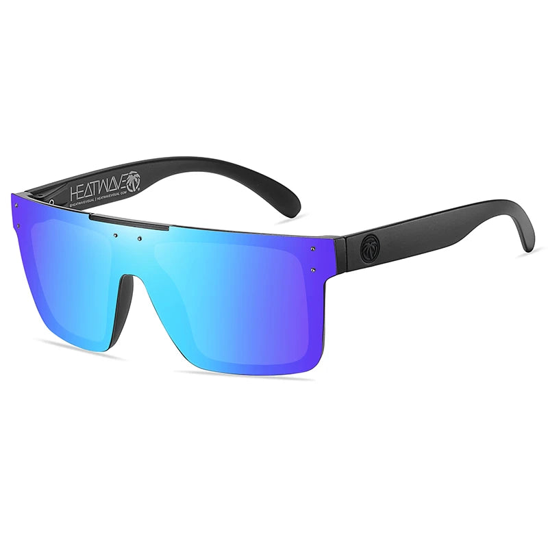 NEW Luxury Brand Mirrored Polarized Sunglasses — Men’s Sport Goggles with UV400 Protection & Case