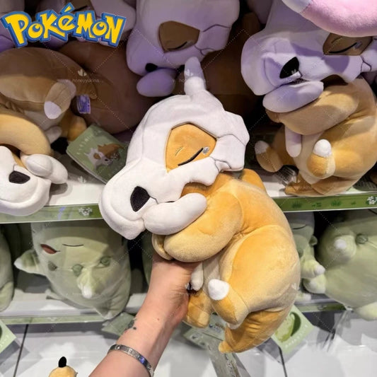 Pokémon Sleep Series Plush Toy - Chikorita Slowpoke Cubone Stuffed Animal Doll Pillow Gift for Anime Fans