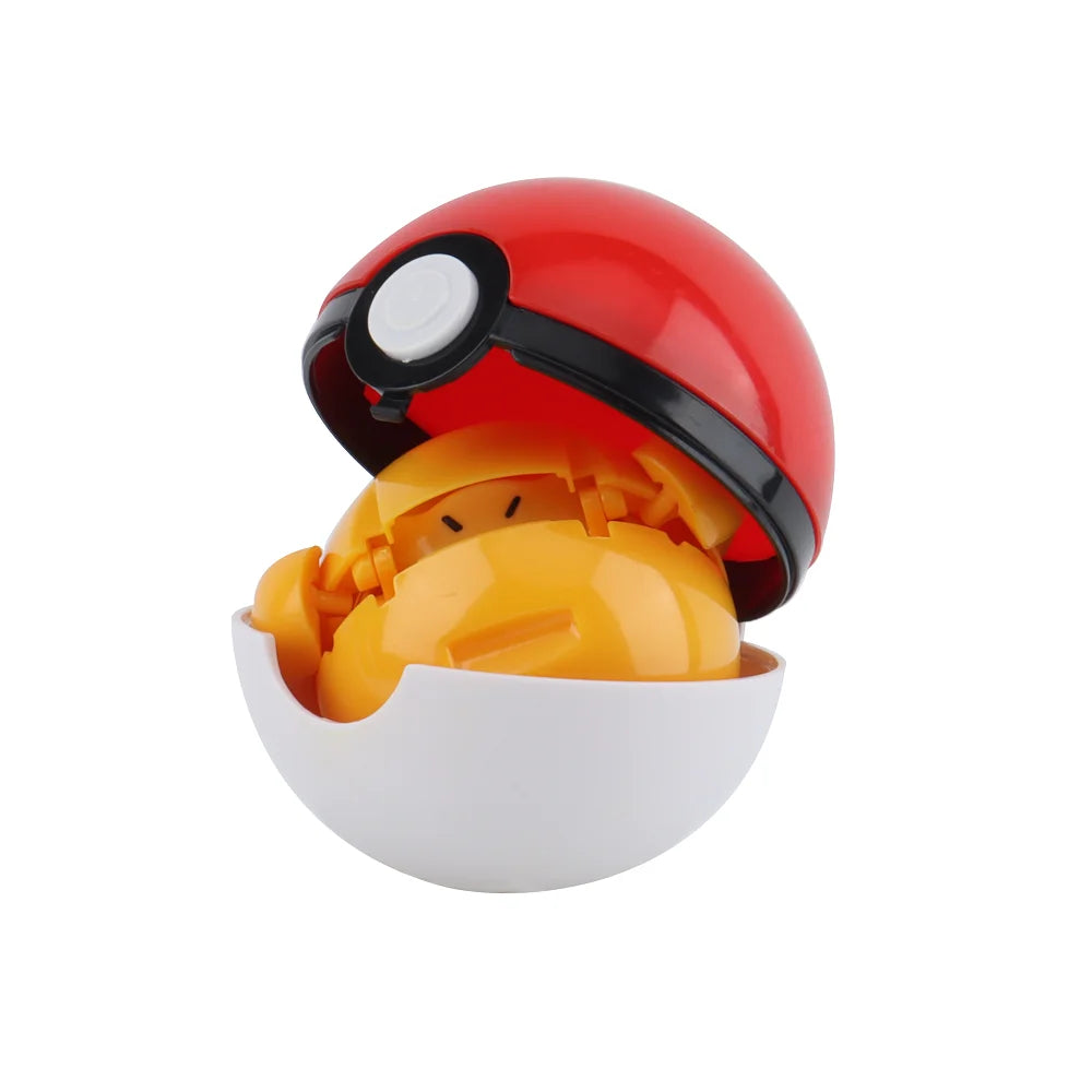 Pokemon Action Figures Set – Pikachu, Gengar, Dragonite, Snorlax & Pokeball Toys