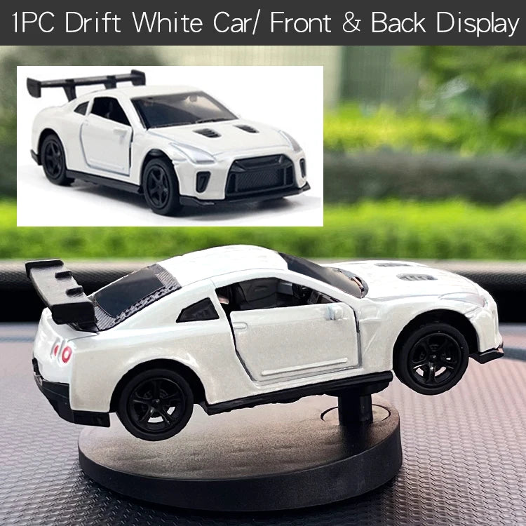 Drift Car Dashboard Toy Model — Swinging Sports Race Car Ornament for Interior Decor & Fun Accessories for Men