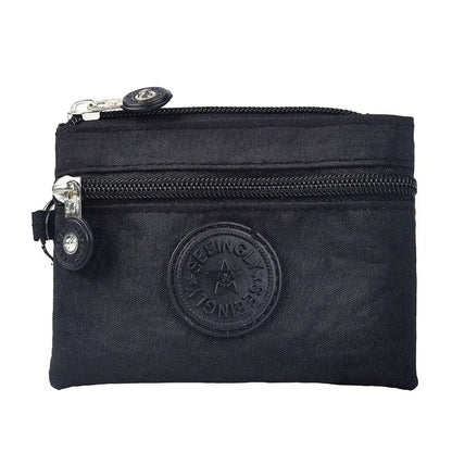 2023 Durable Canvas Money Coin Purse with Key Ring – Waterproof, Wear-Resistant Wallet & Credit Card Holder for Men & Women