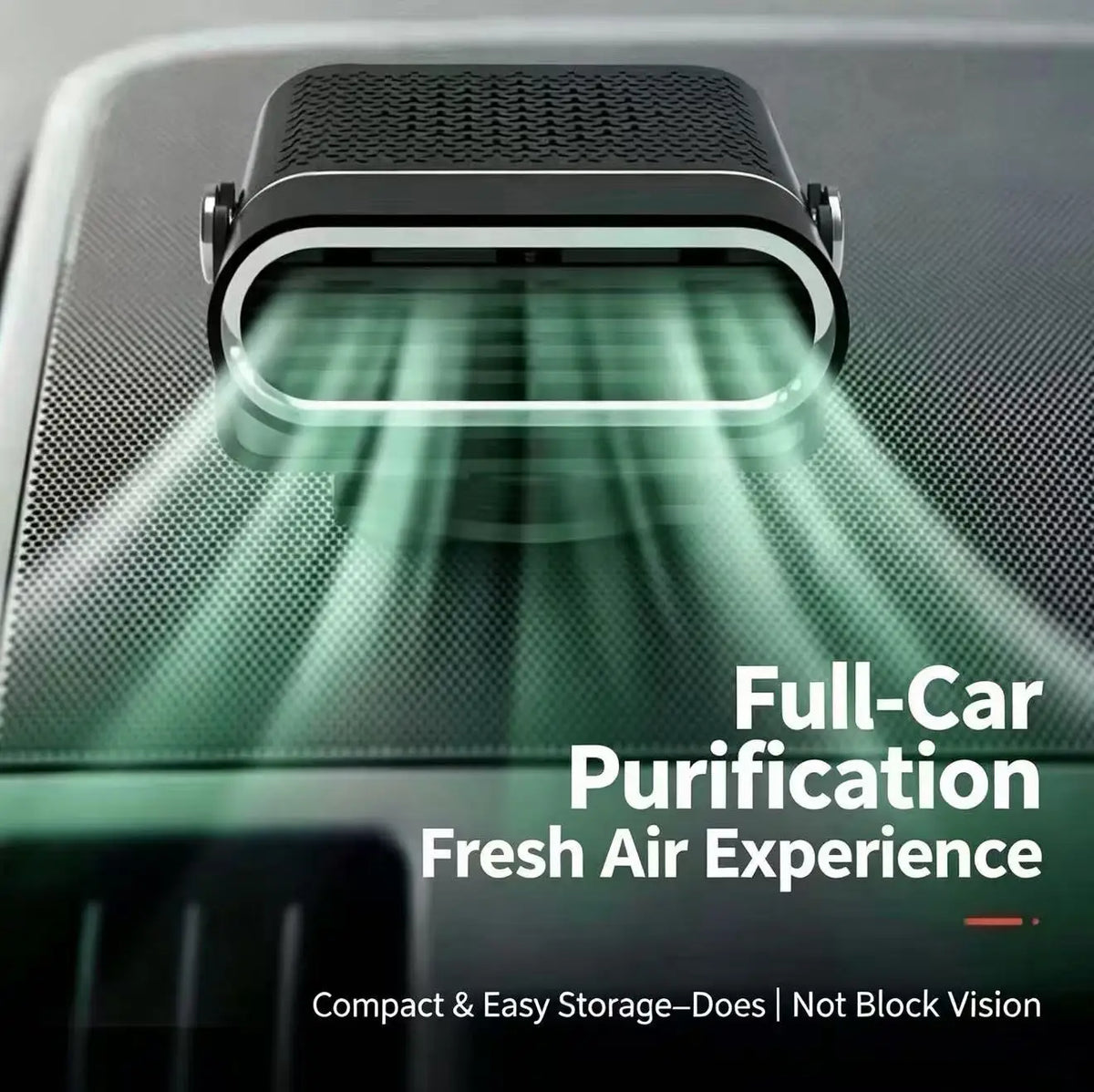 Portable Car Heater Fan - 2-Second Fast-Heating Windshield Defroster & Interior Warm Air Blower for Winter